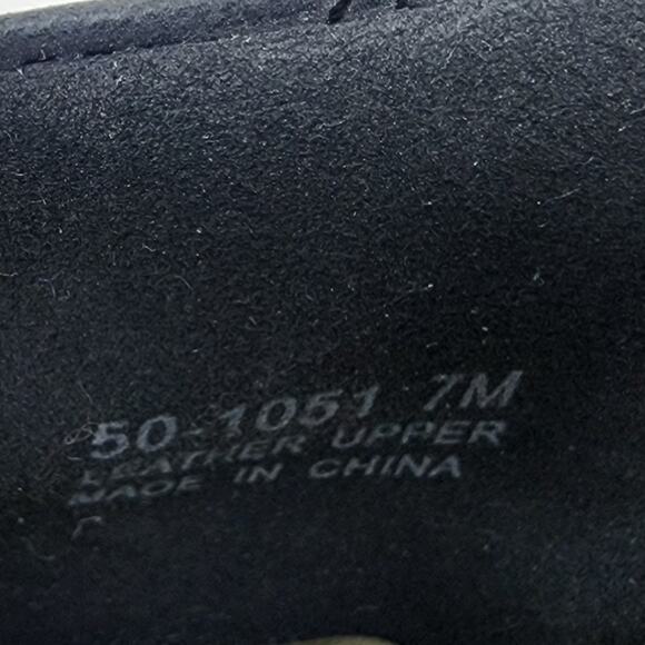 Bella Vita Woven Flat Shoes Women 7M Mila Navy Blue Leather Huarache Rubber Sole - Picture 9 of 10